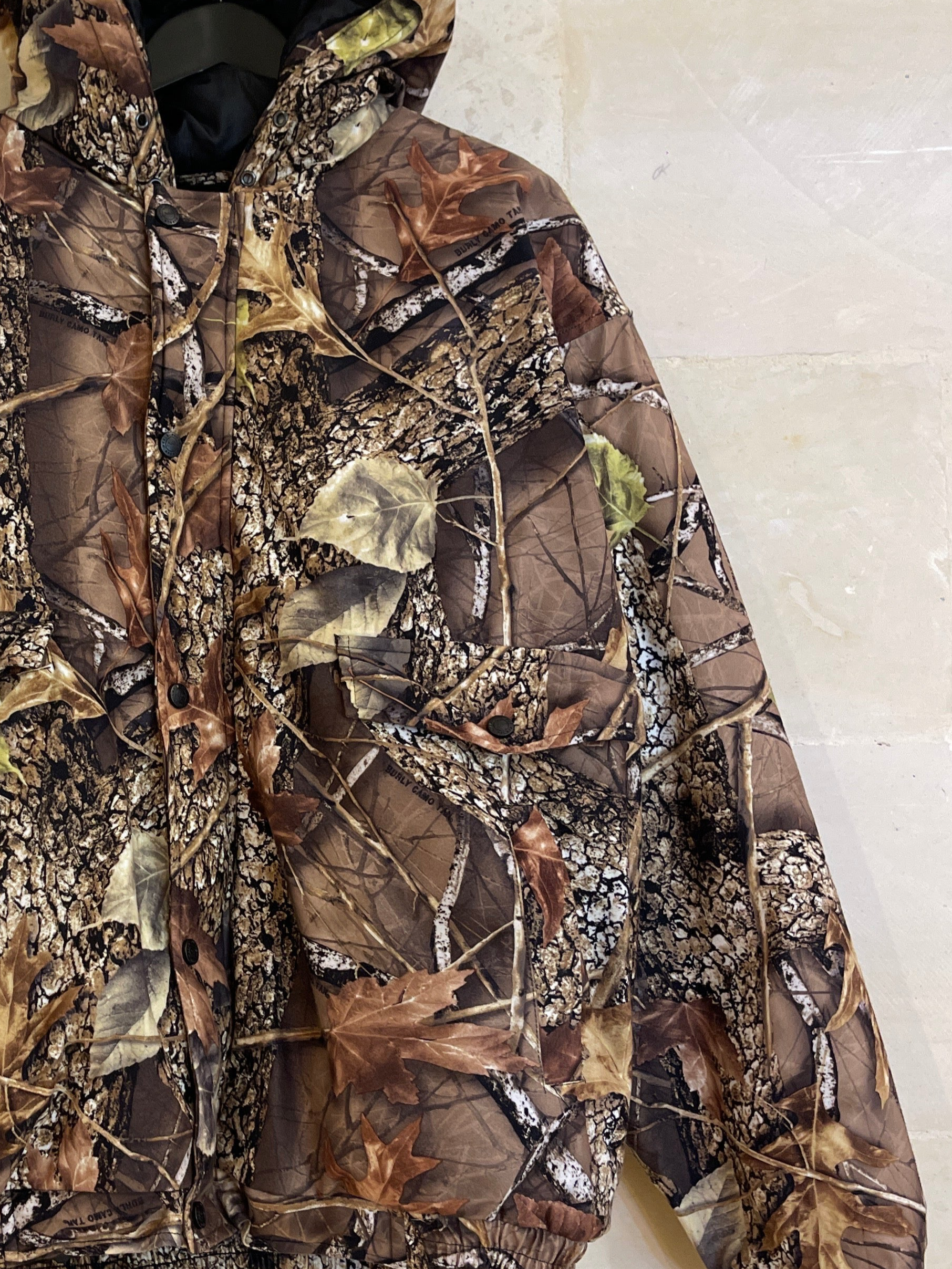 Vntg Burley Camo Real Tree Hoodie Jacket (XL)