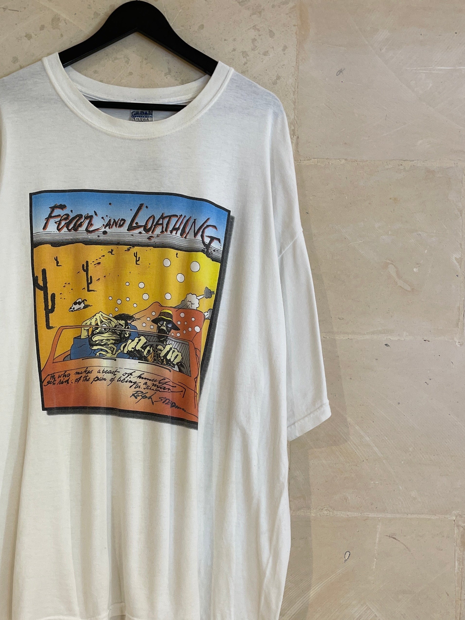 Vntg 1971 Art Fear And Lightning Tee (XXL)