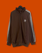 Adidas Firebird Choco-Brown Track Jacket (XL)