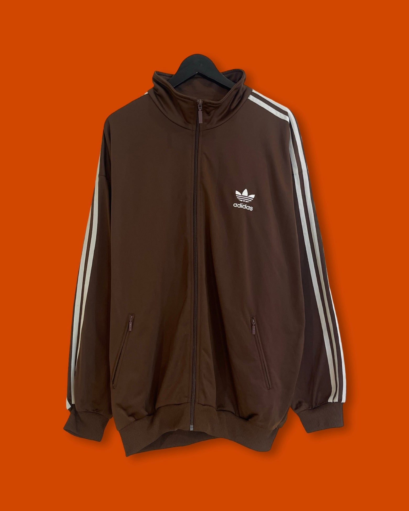 Adidas Firebird Choco-Brown Track Jacket (XL)