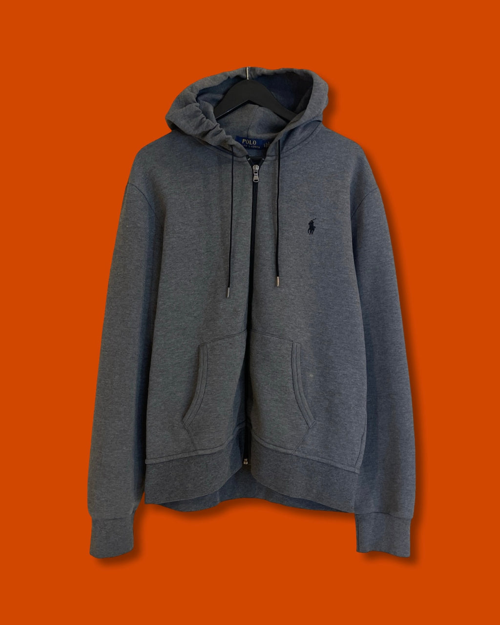 Ralph Lauren Dark/Gray Zip Hoodie Jacket (Large)*