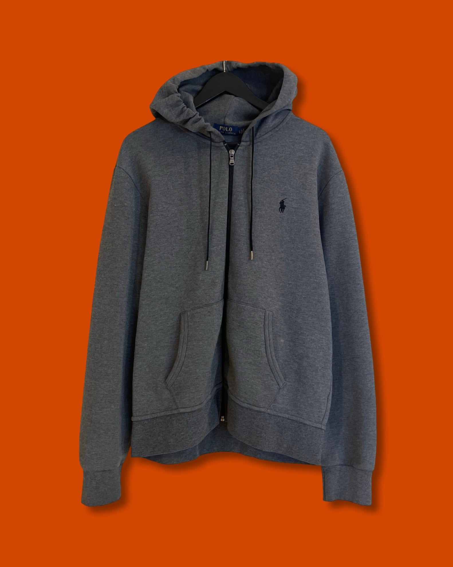 Ralph Lauren Dark/Gray Zip Hoodie Jacket (Large)*