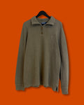 Ralph Lauren QZip Army Green Sweatshirt (Large)*