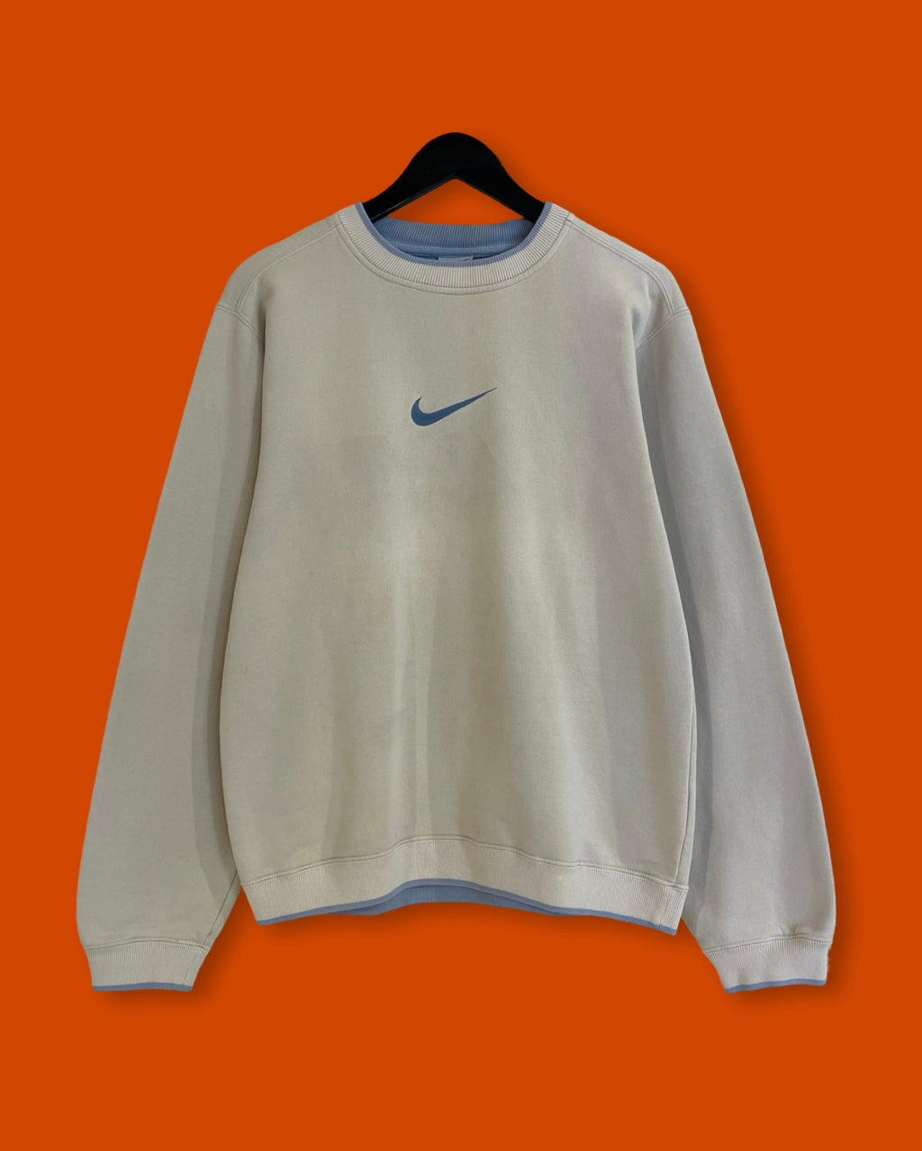Vntg Nike Center Swoosh Beige (Small)