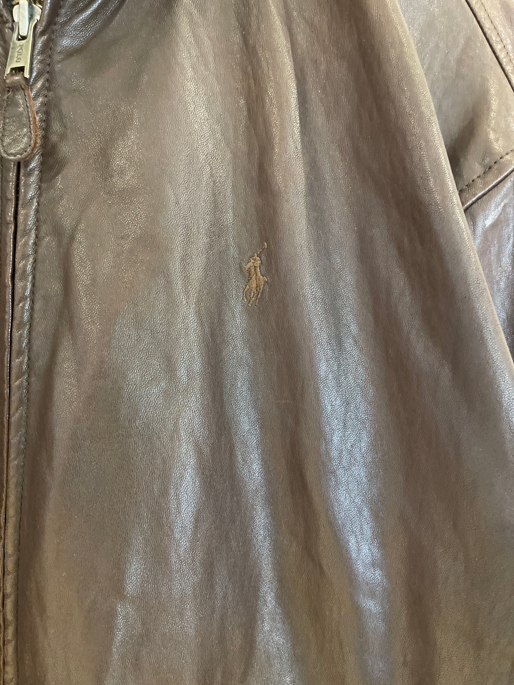 Vntg Ralph Lauren Harrington Leather Jacket (Large)
