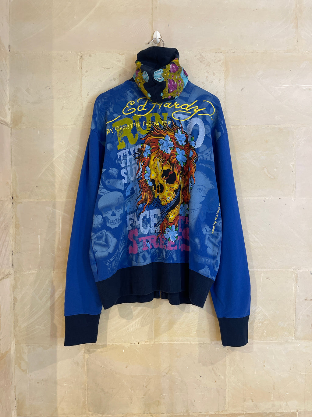 Ed Hardy Y2K Zip Hoodie Jacket (XXL)