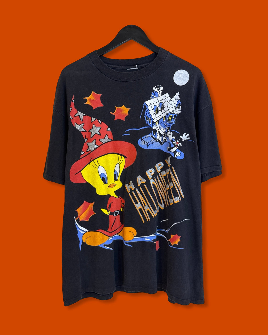 Vntg Tweety Halloween Tee (Large)