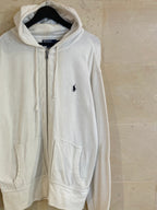 Ralph Lauren Zip Hoodie Jacket White (XL)*