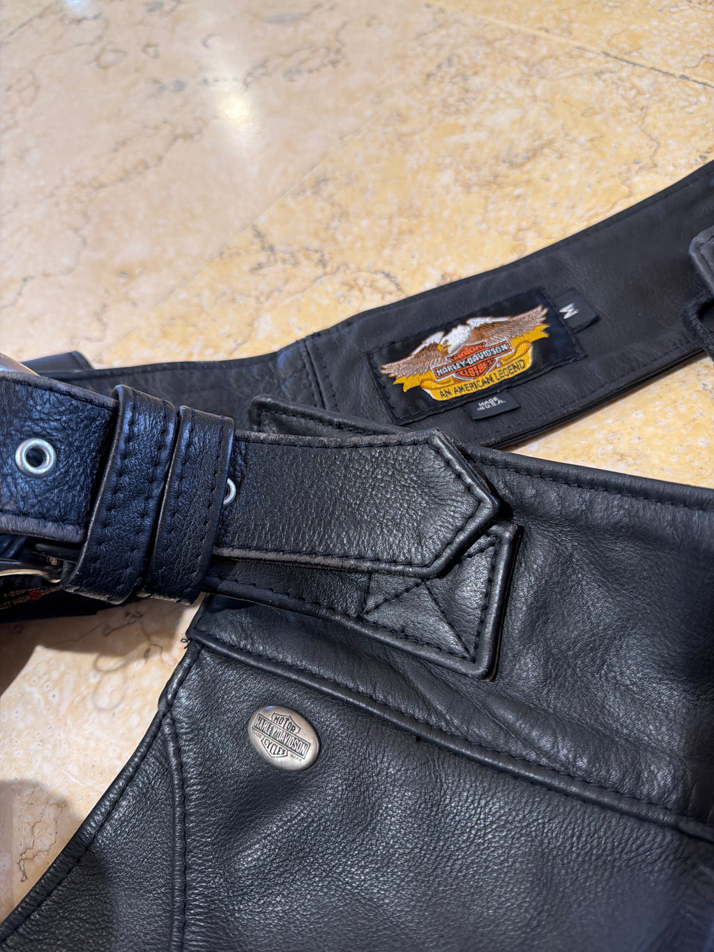 Leather Biker Pants (M)