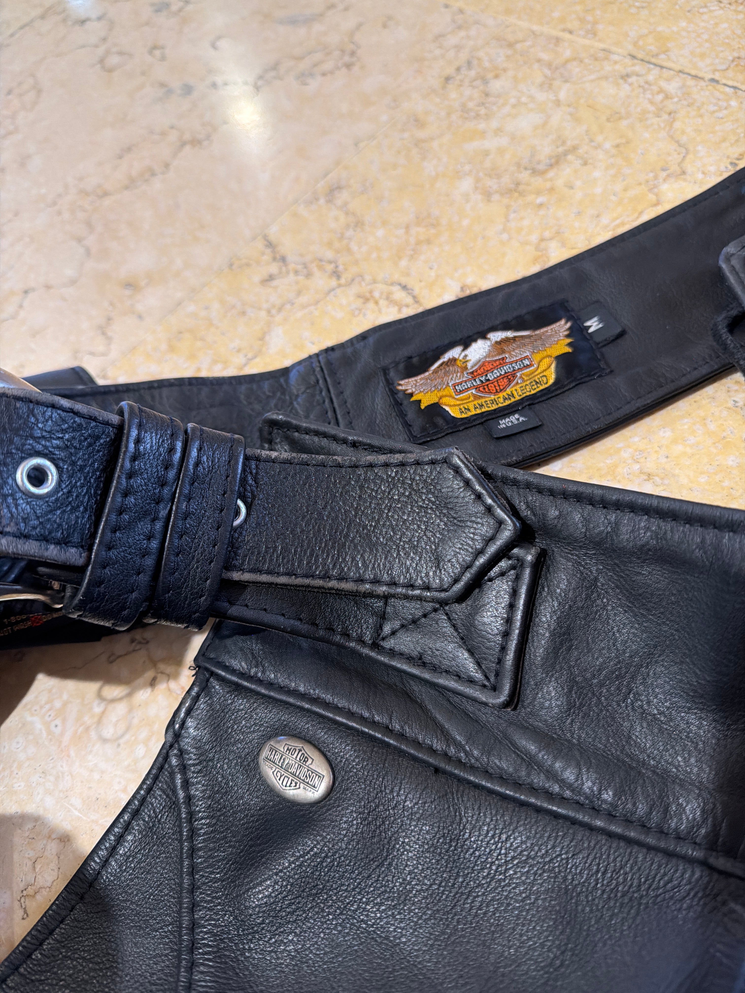 Leather Biker Pants (M)