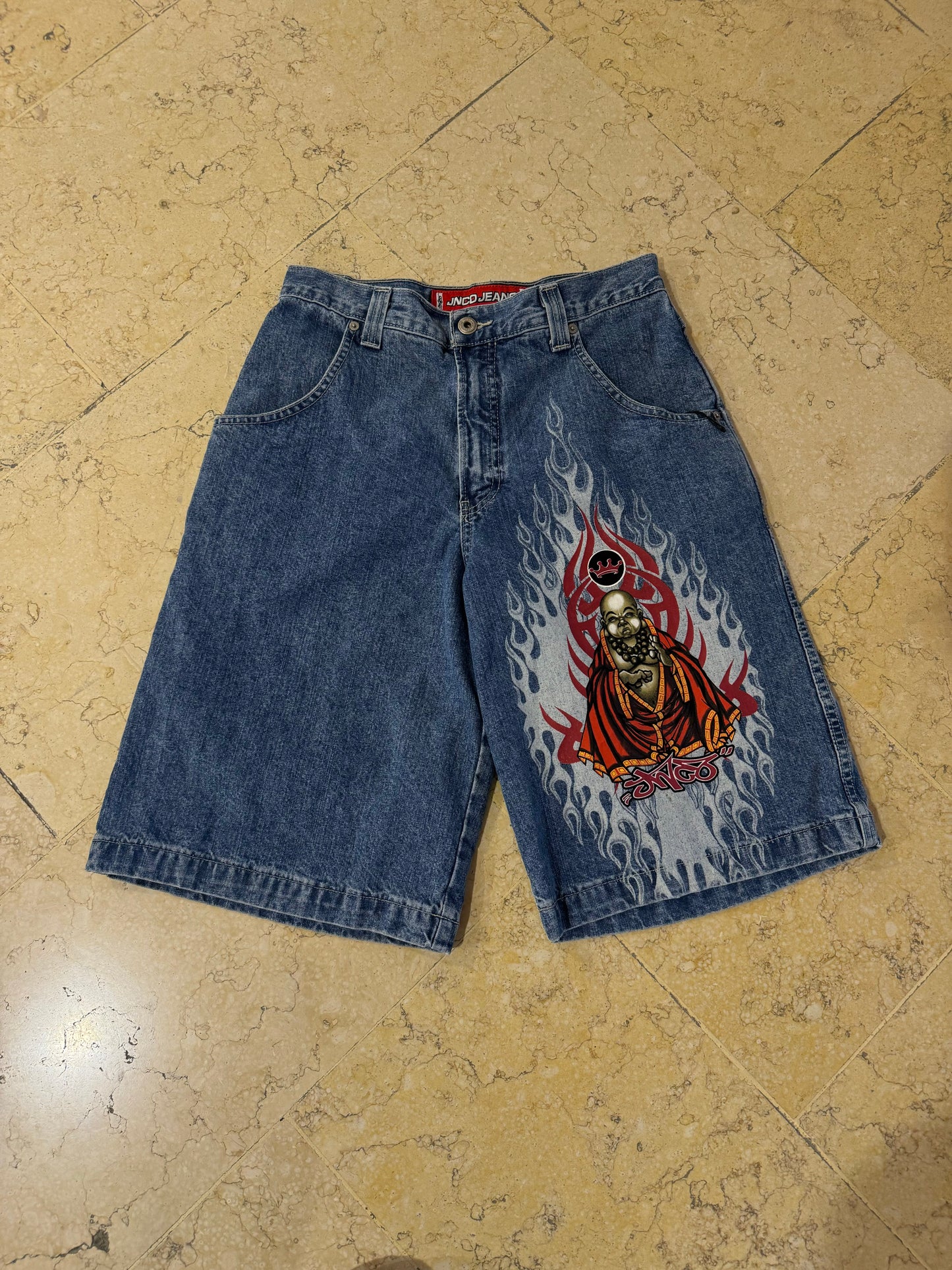 Vtg JNCO Buddha Jorts (W30/L24)