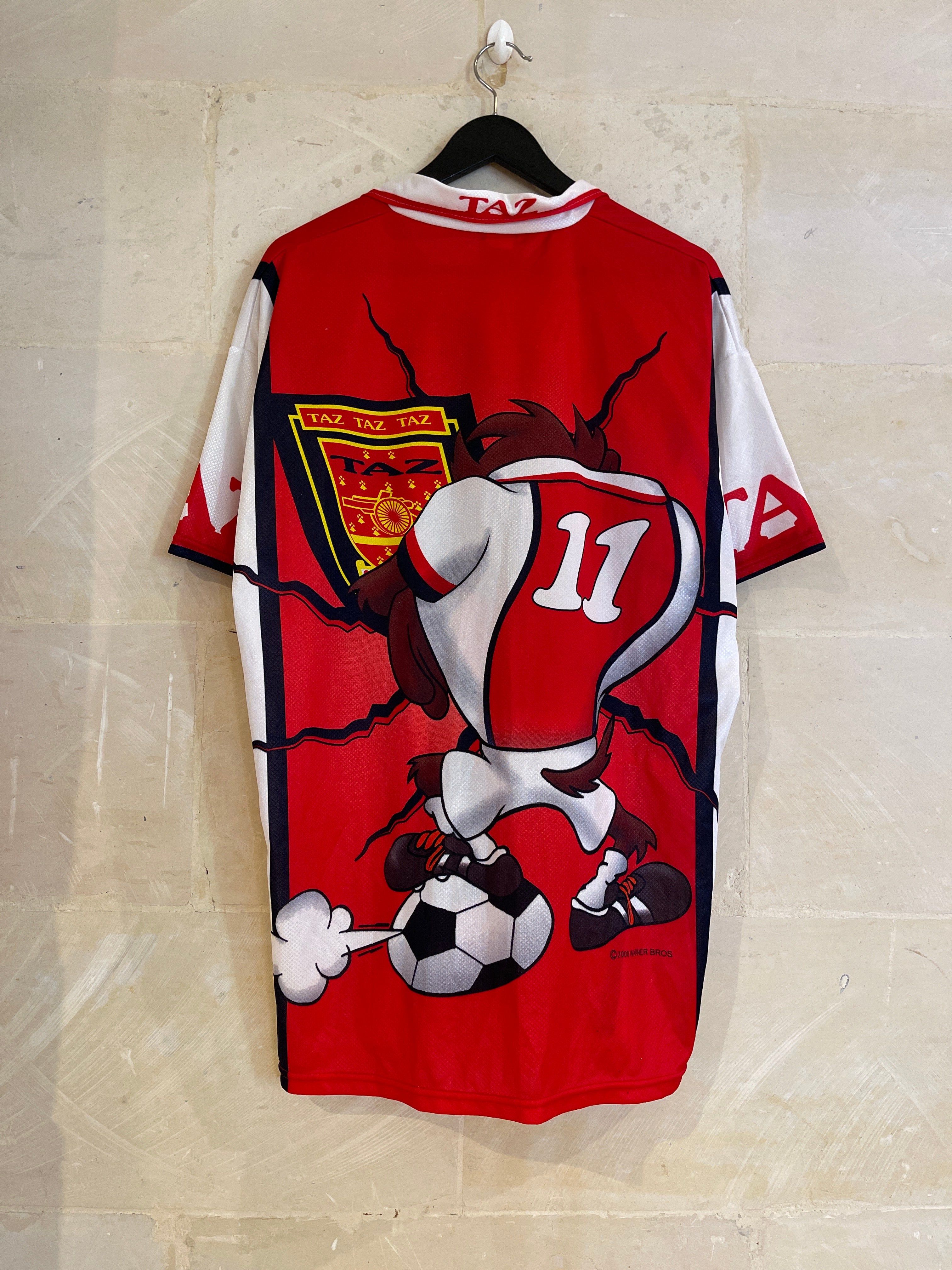 Vntg 2000 AOP Taz Football Jersey (XL)
