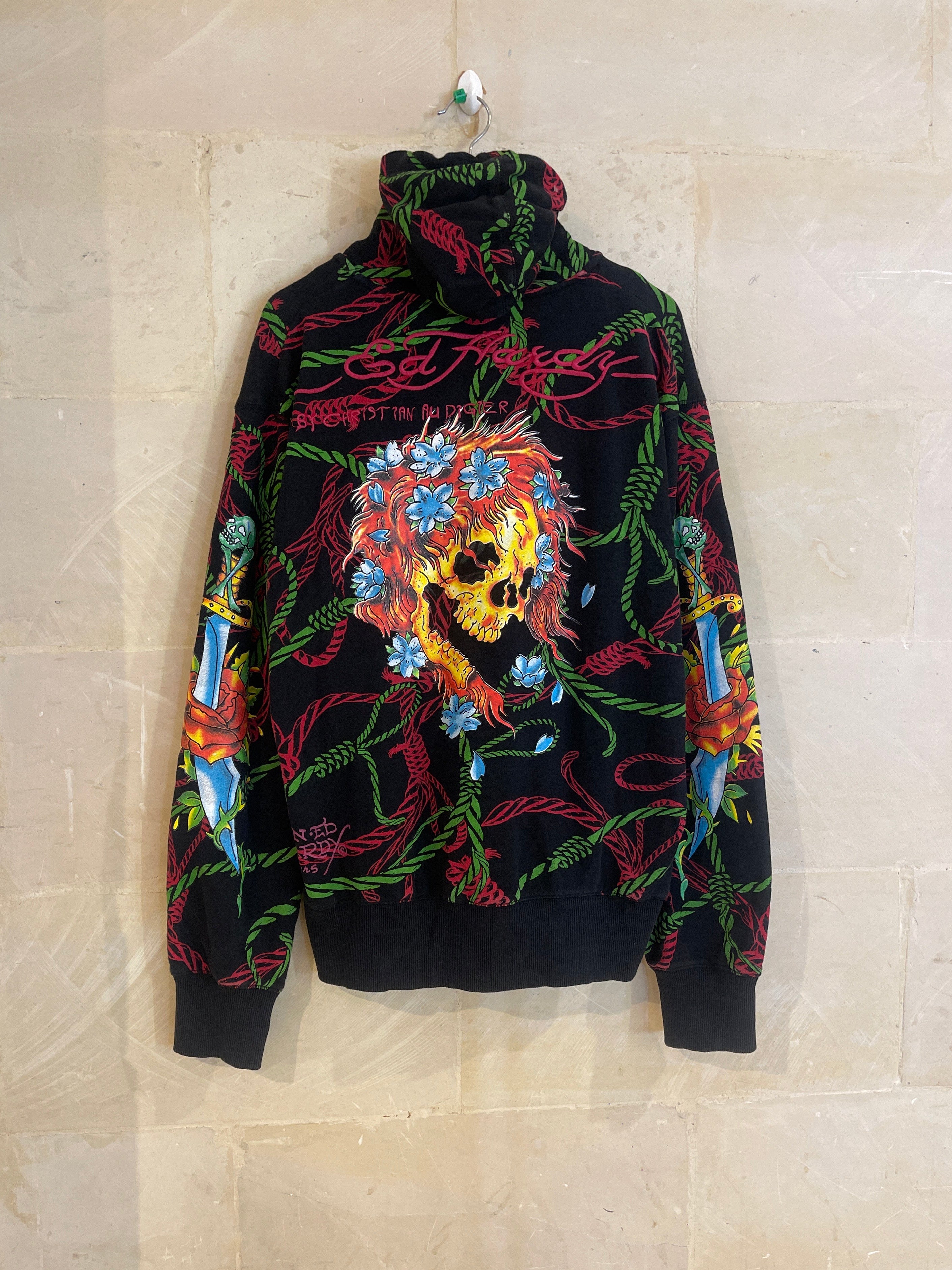 Ed Hardy Y2K Full Zip Hoodie Jacket (XXL)