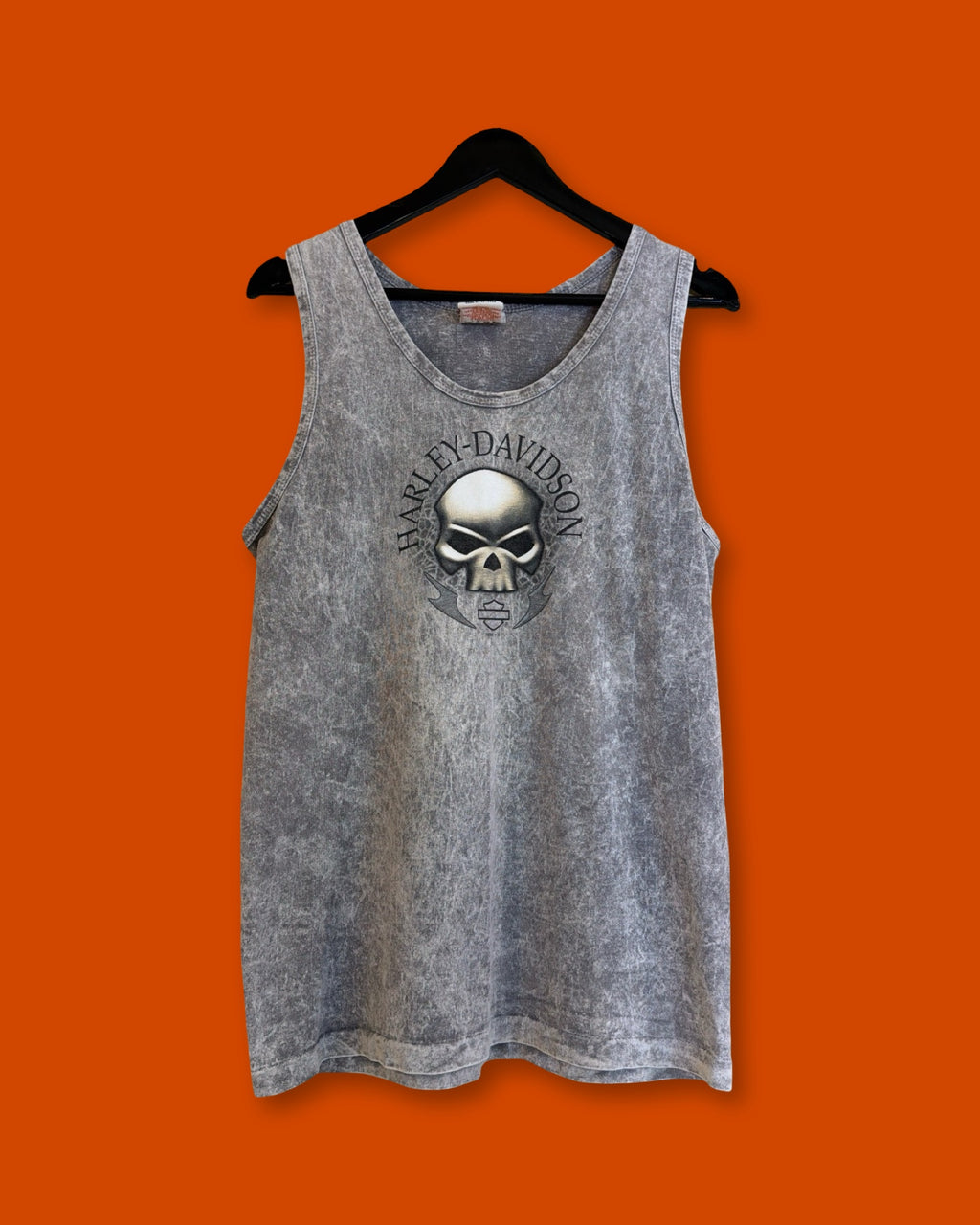 Harley Davidson Skull Sleeveless (Meduim)
