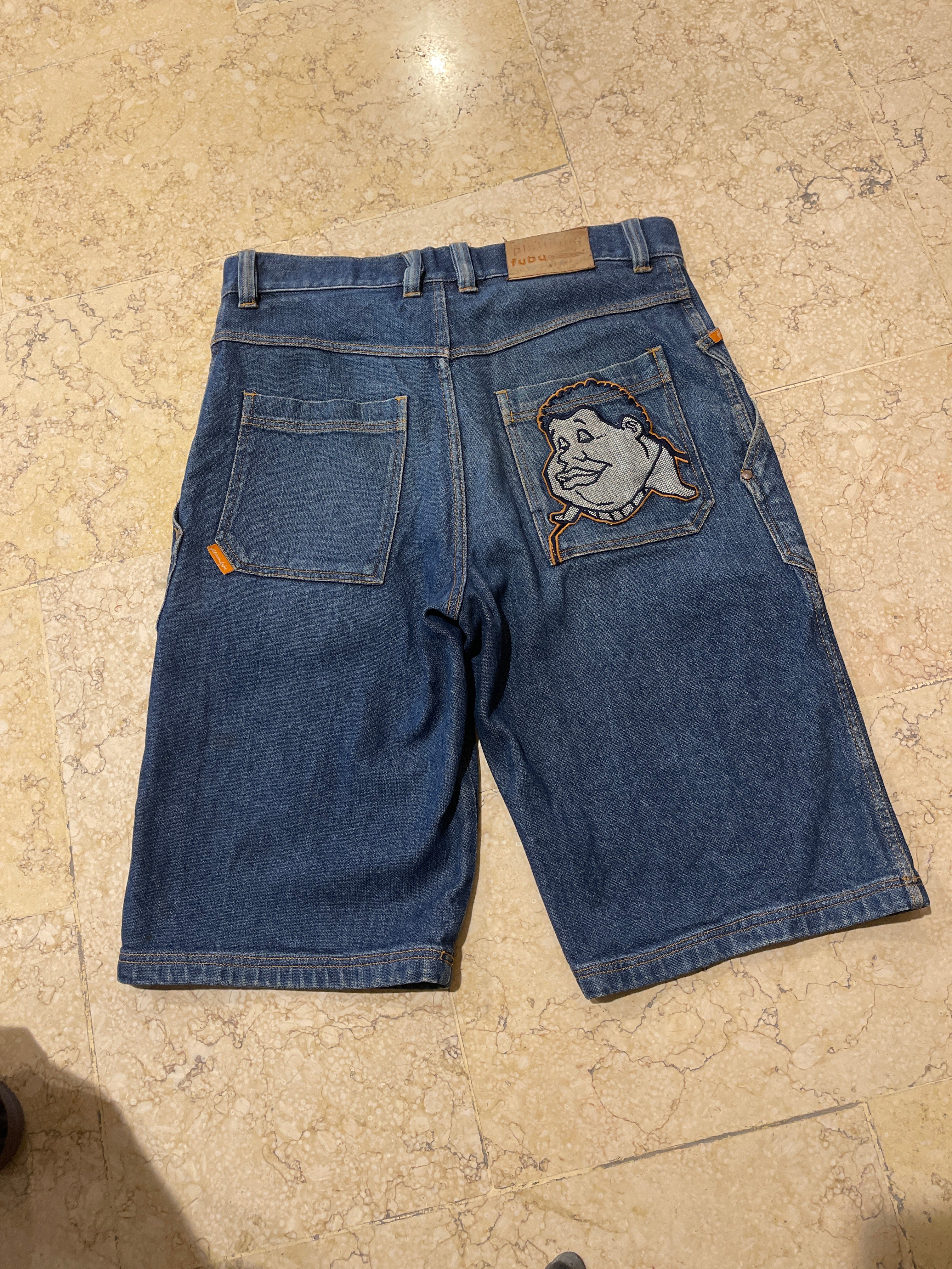 FUBU Platinum Fatboy Jorts Y2K