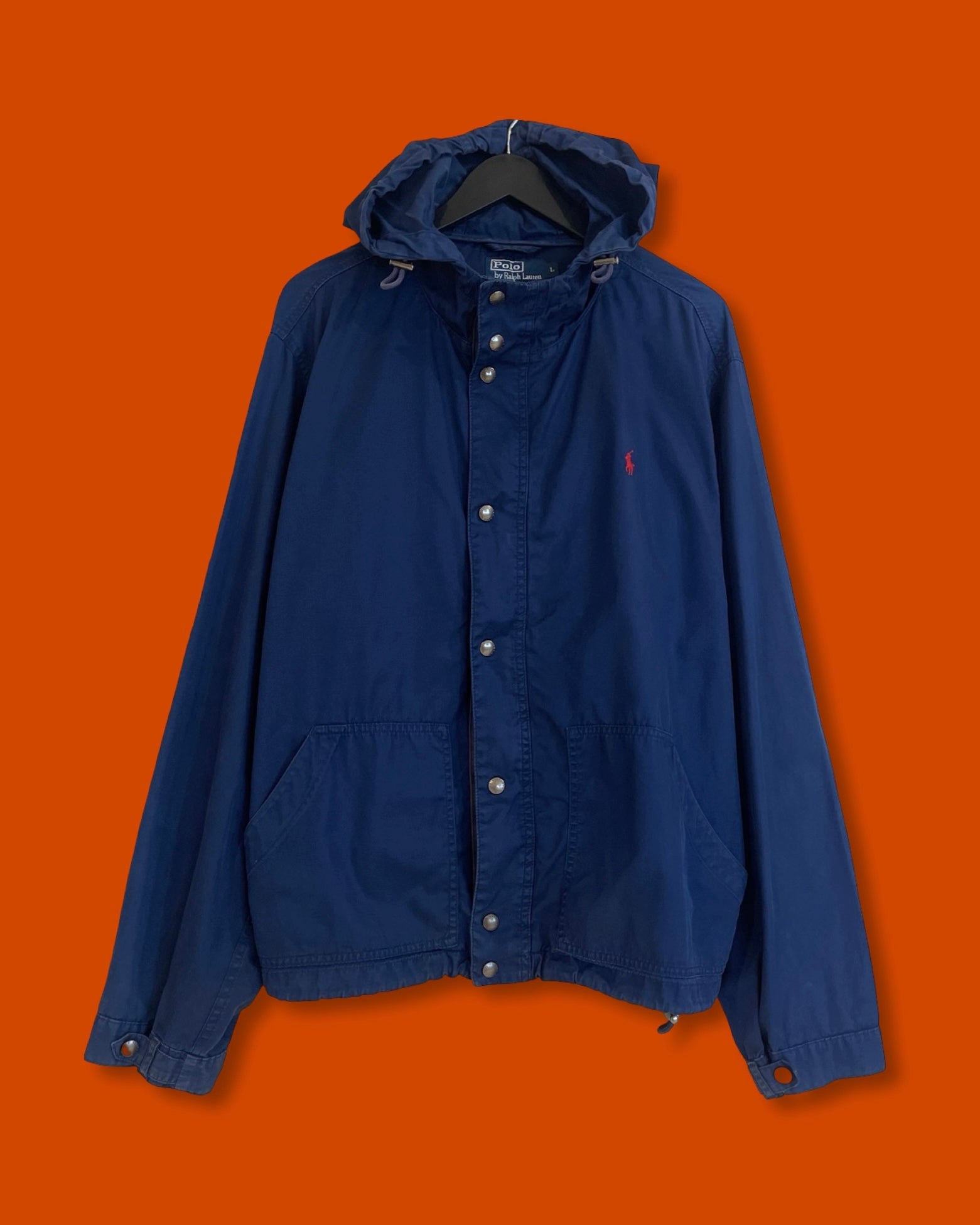 Ralph Lauren Navy Hoodie Jacket (Large)