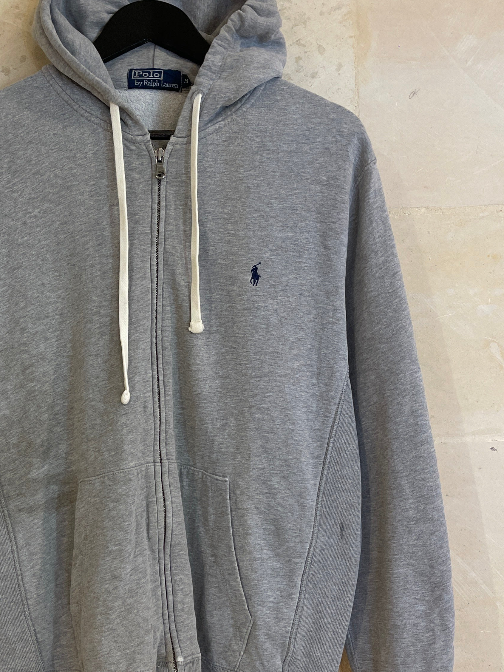 Ralph Lauren Full Zip Hoodie Jacket Gray (Medium)*