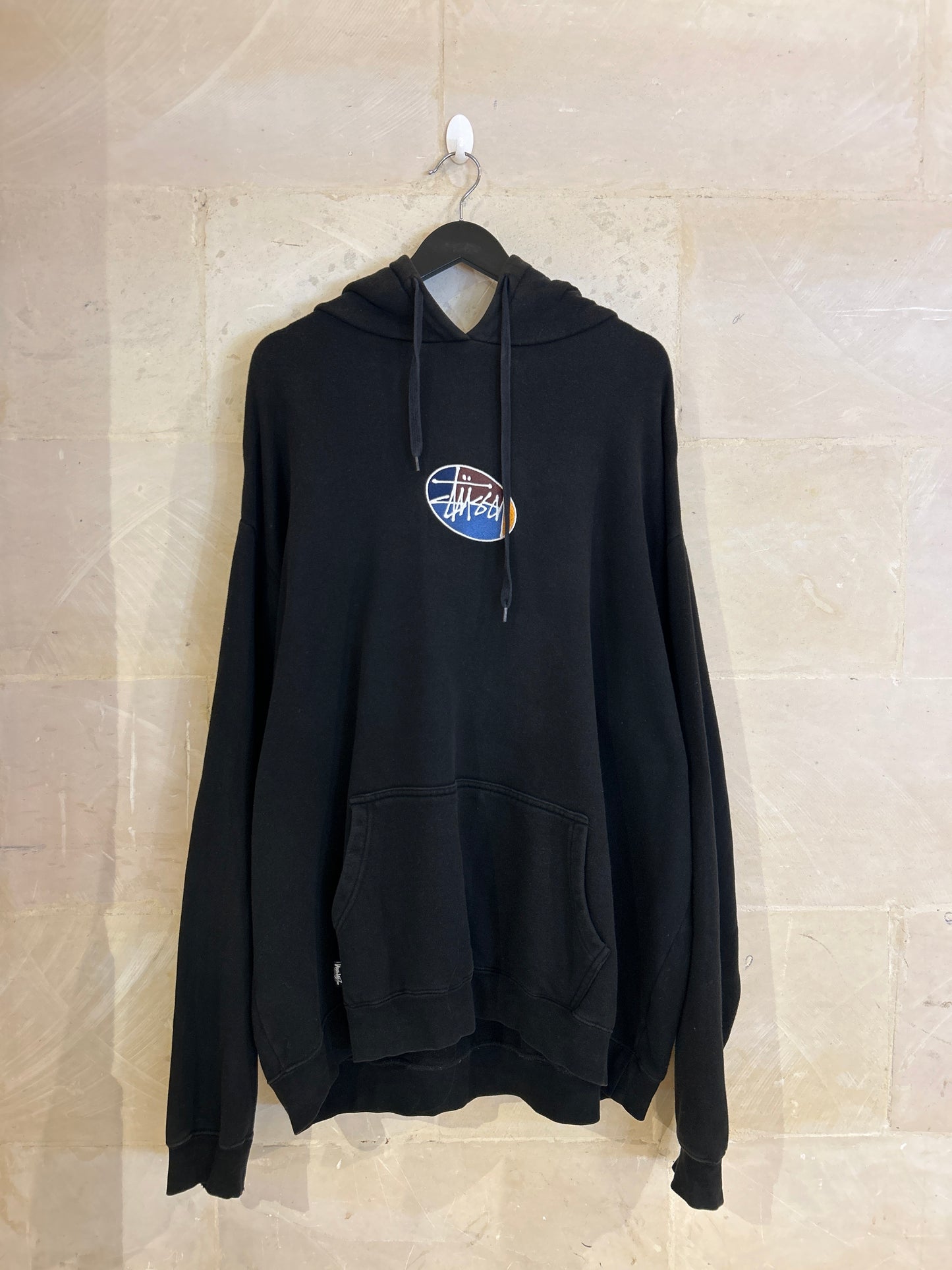 Stussy Embroidered Spell Out Hoodie (XL)