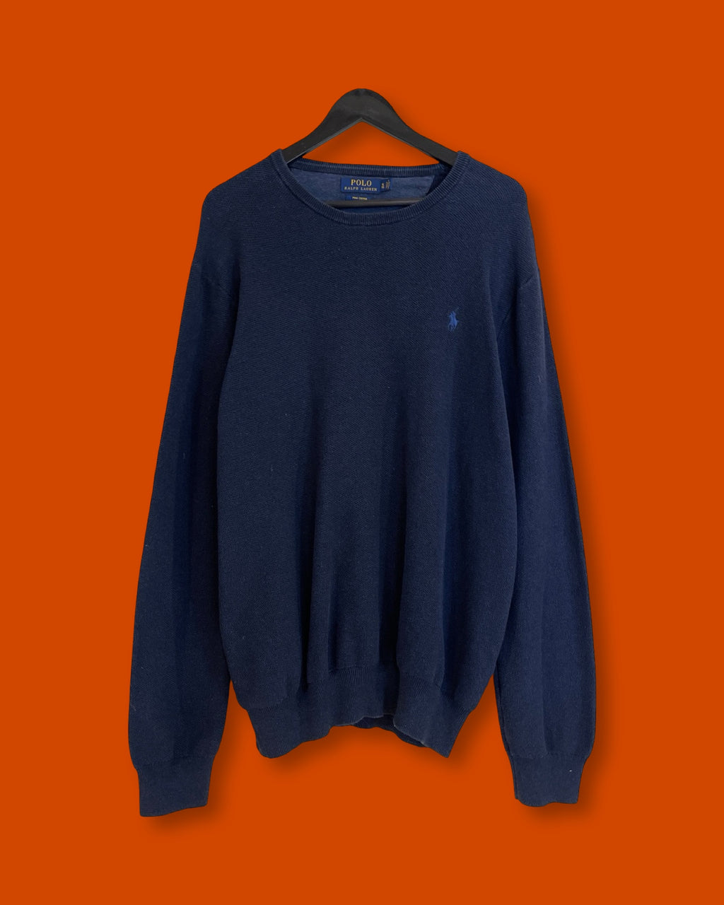 Ralph Lauren Navy Knitted LS (XL)*