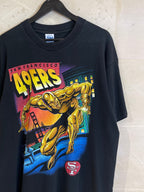 Vntg 1994 76ers Silver Surfer Tee (Large)*