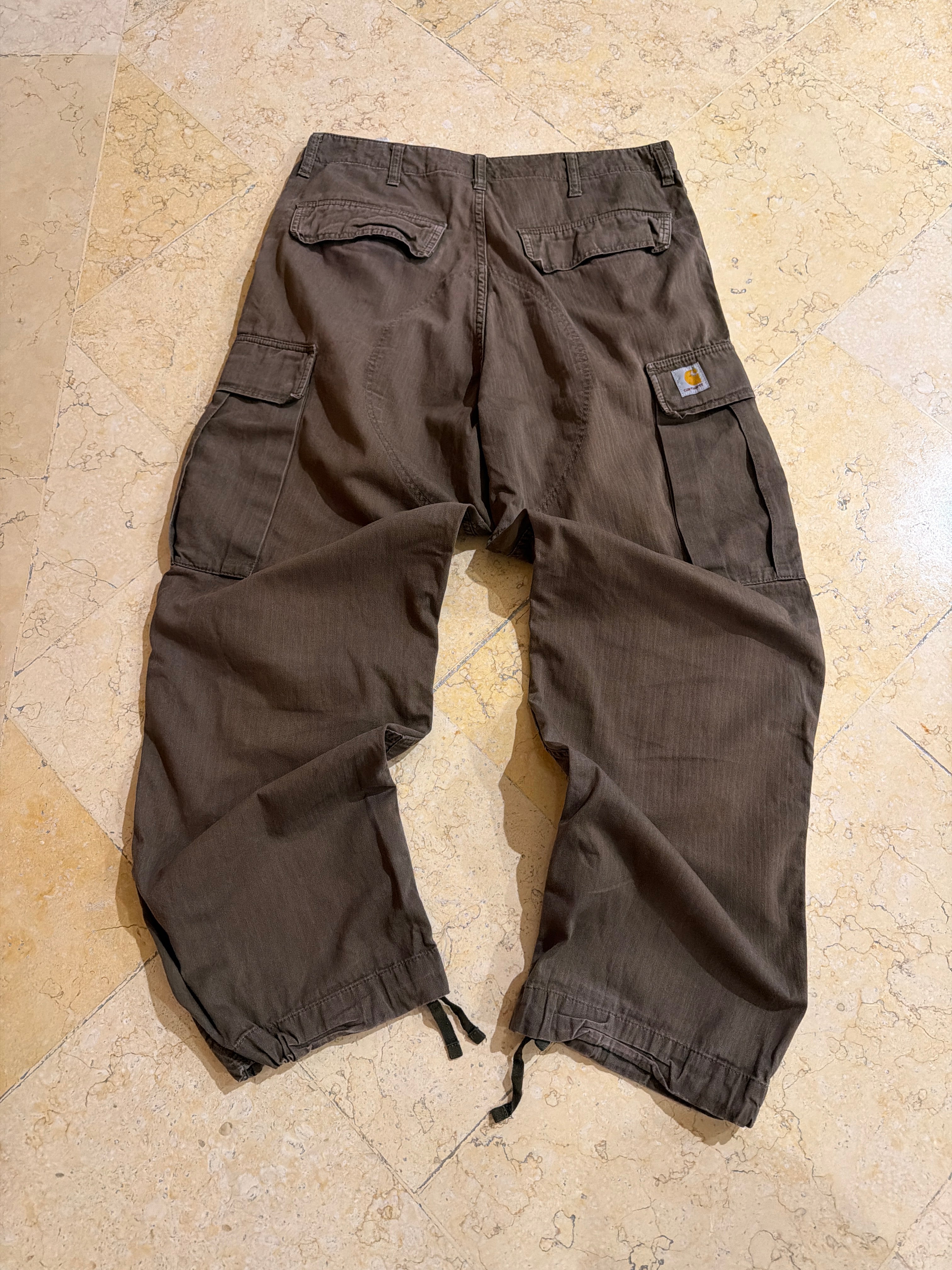 Carhartt Brown Cargo Mens Pants (W36/L44)
