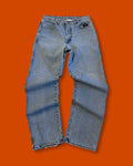 Vntg Harley Davidson Jeans Pants (30W-43L)*