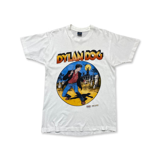 80s Dylan Dog Comics Tee (fits Medium) pinholes allover the tee