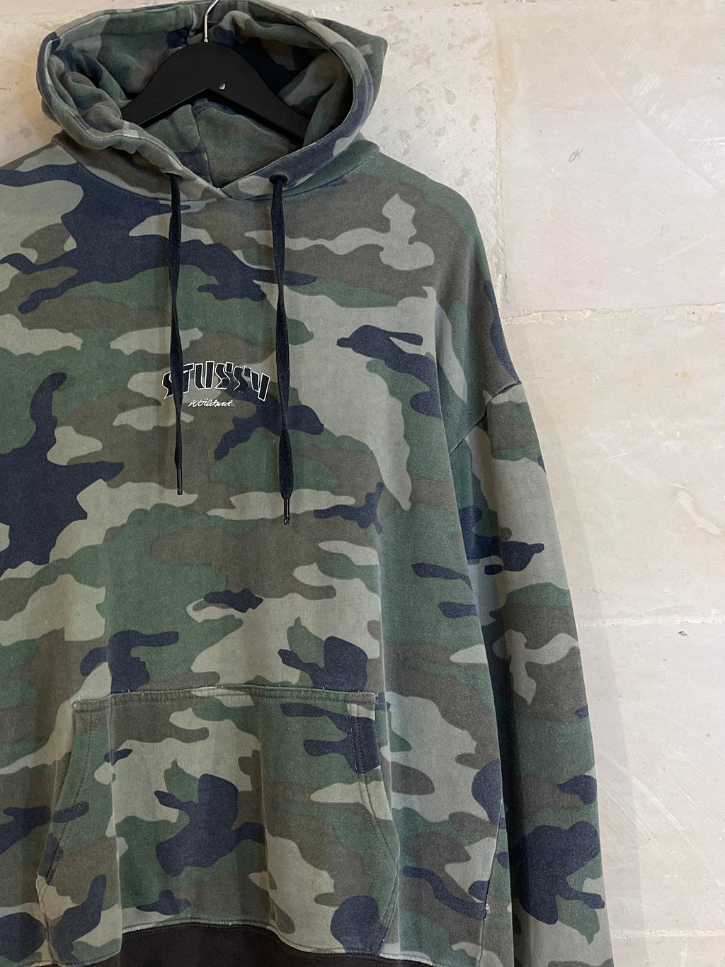 Stussy Camo Hoodie Jacket (Small)