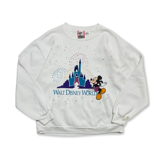 80s Disney World Crewneck (Small) stains on the wrist and hem