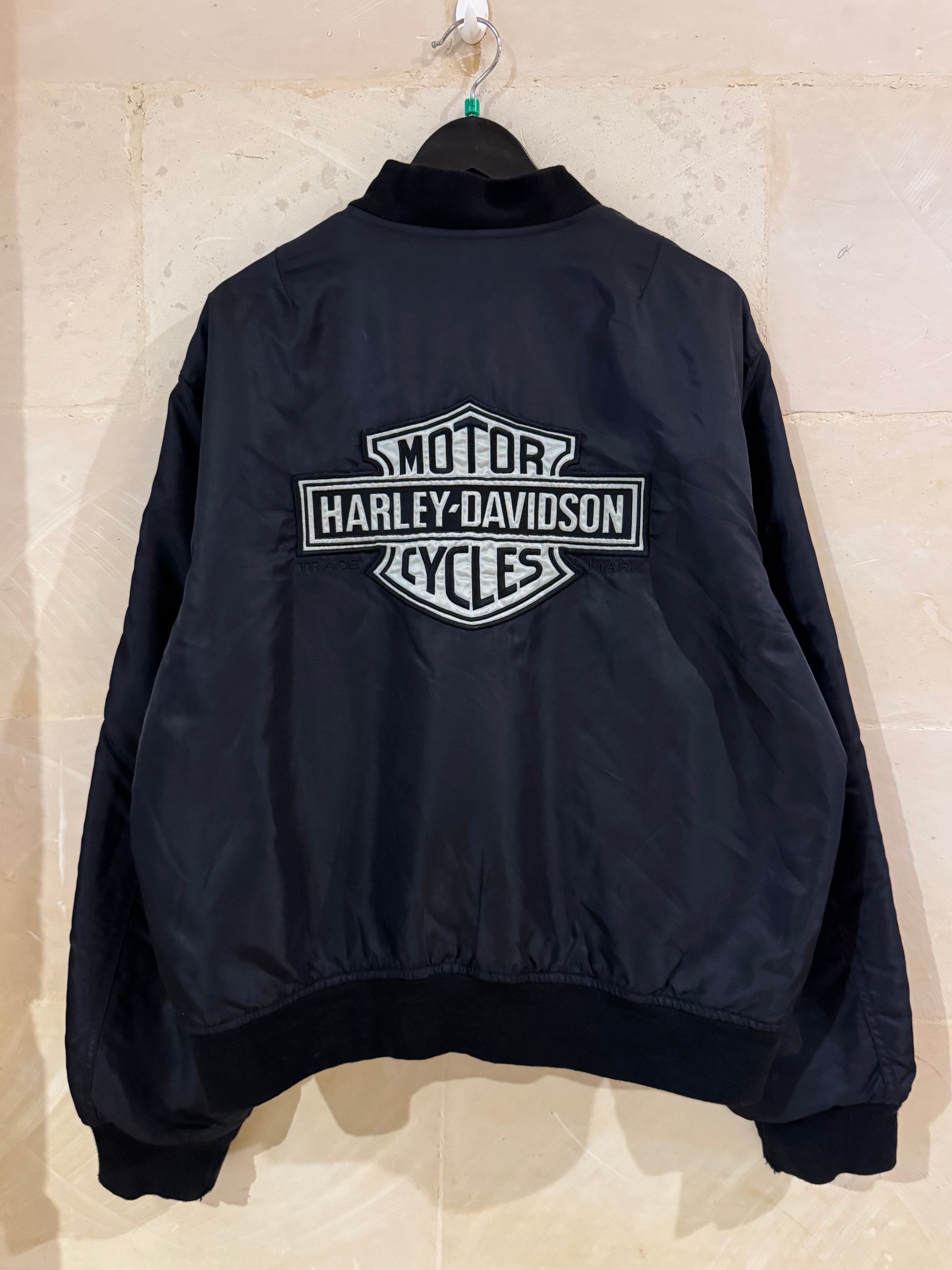 Vntg Harley Davidson Bomber Jacket (Large)