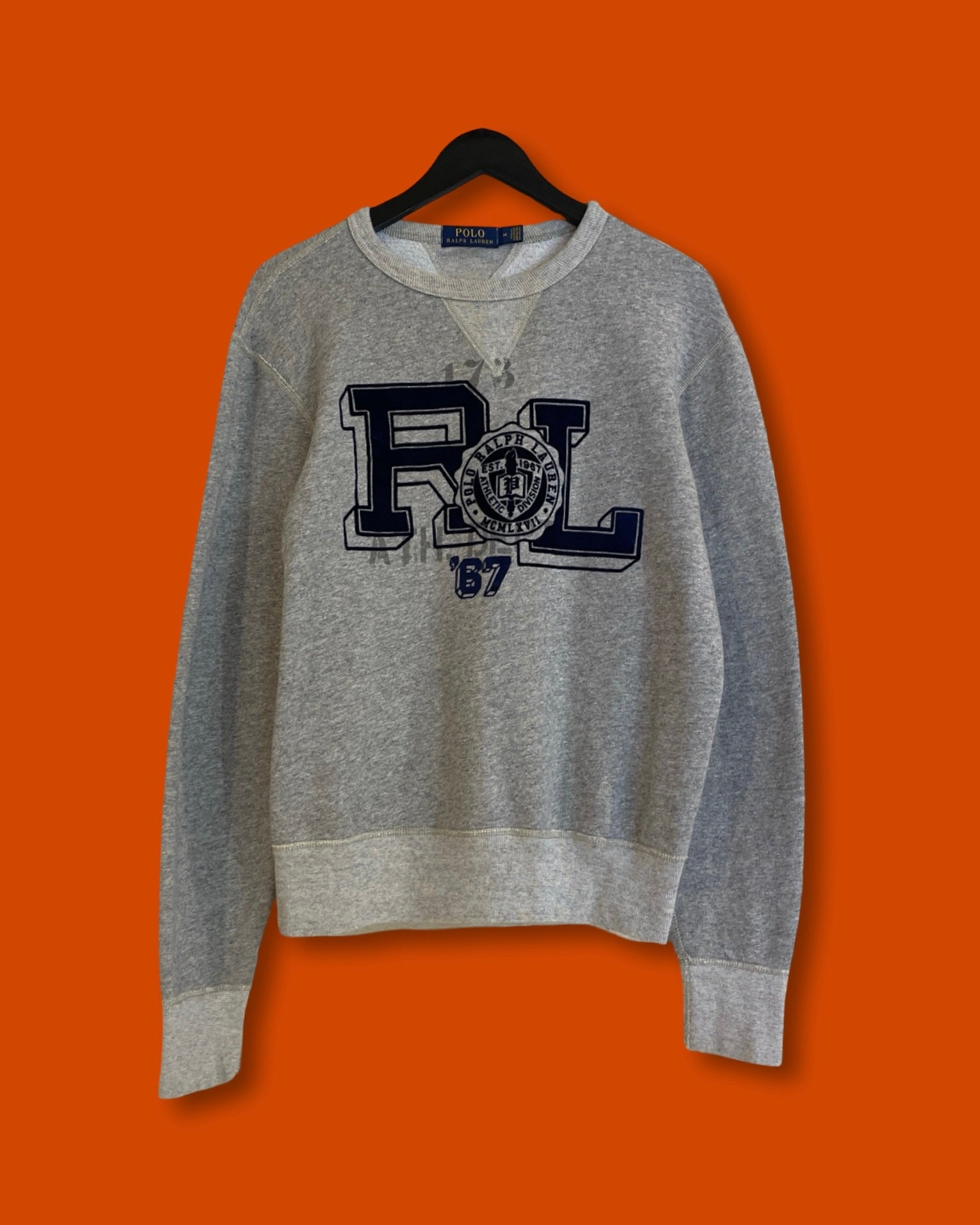 Ralph Lauren Polo Gray RL Sweatshirt (Medium)