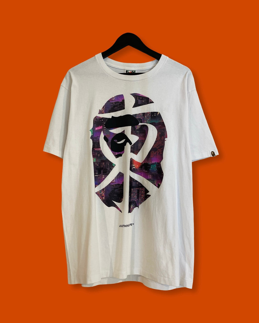 Bape Neon Tokyo Kanji Tee (Large)