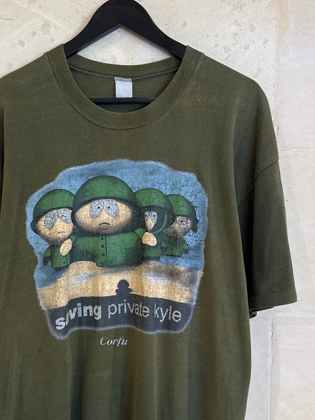 Vntg SouthPark Saving Private Ryan Parody Tee (Large)