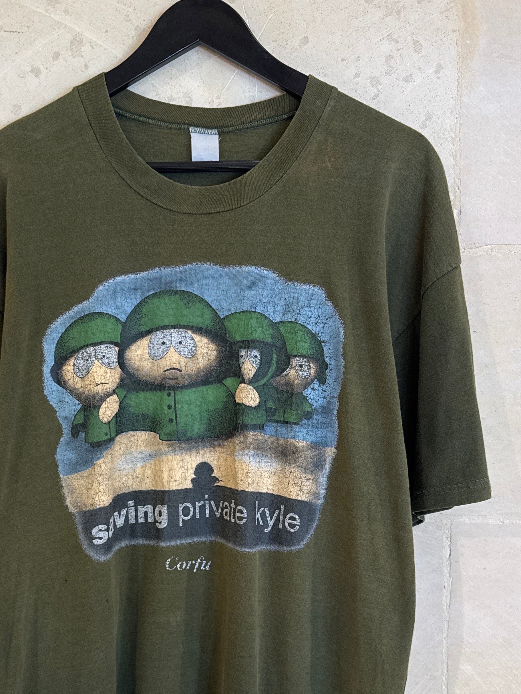Vntg SouthPark Saving Private Ryan Parody Tee (Large)