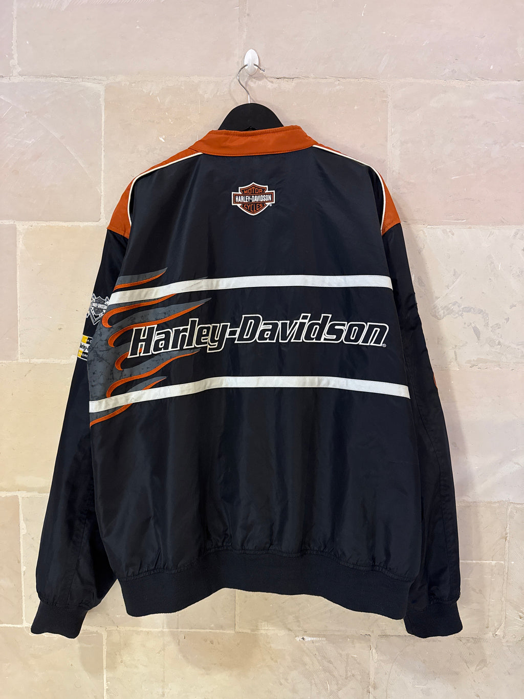 Vntg Harley Davidson Racing Jacket (XXL)