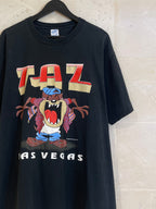 Vntg 1995 Taz Las Vegas Tee (XL)*SE