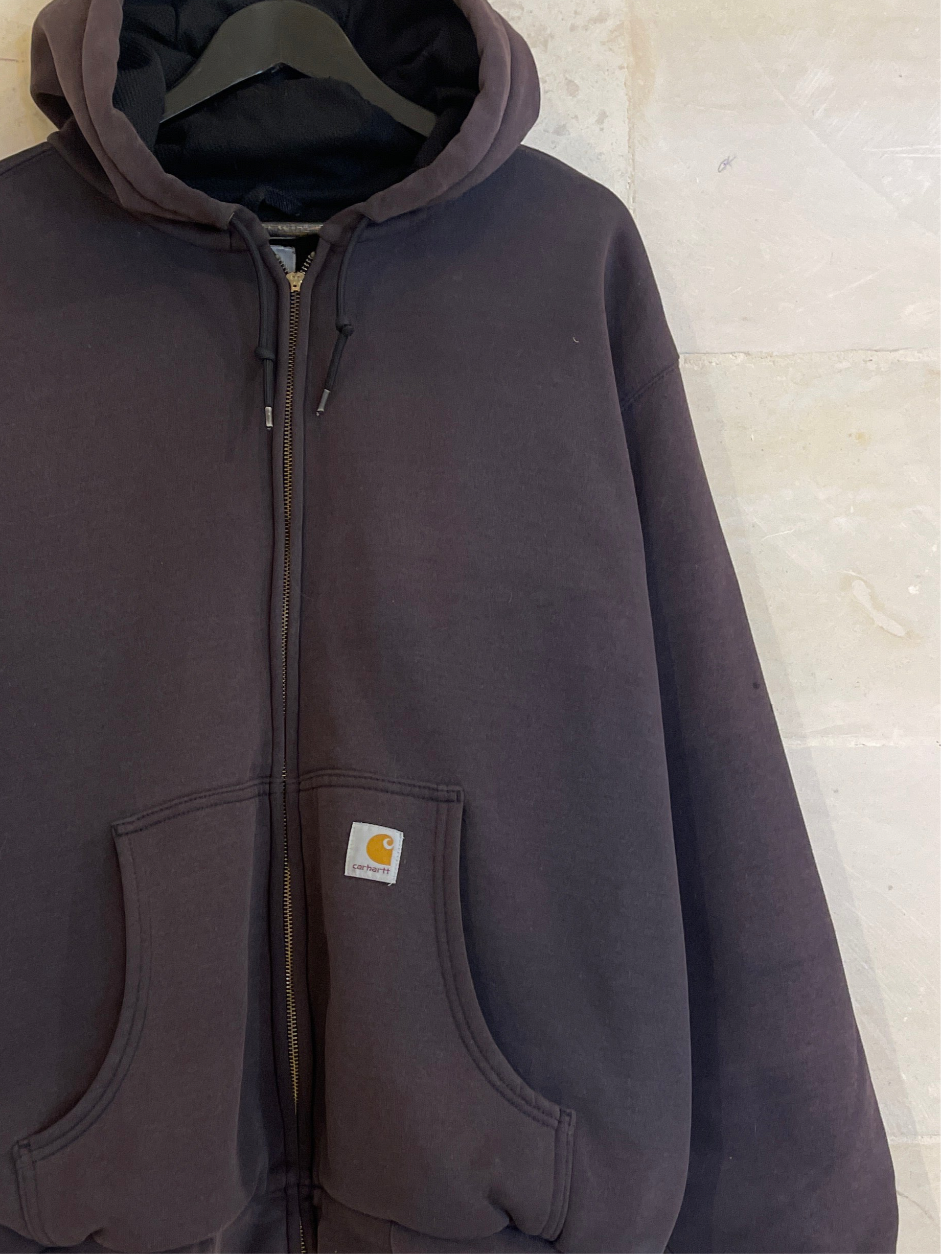 Carhartt Choco Brown Hoodie Jacket (Fits XL)