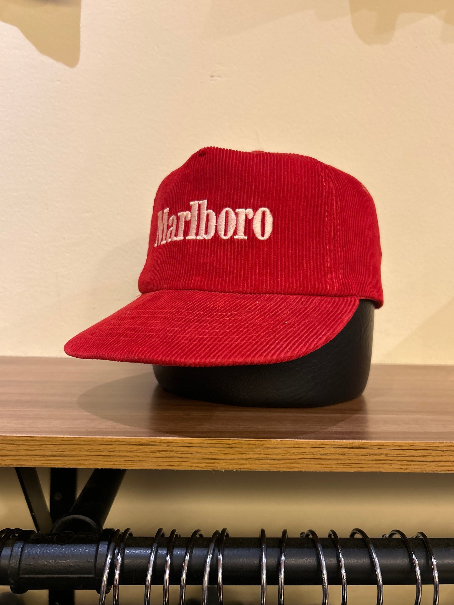 Vntg Marlboro Corduroy Cap