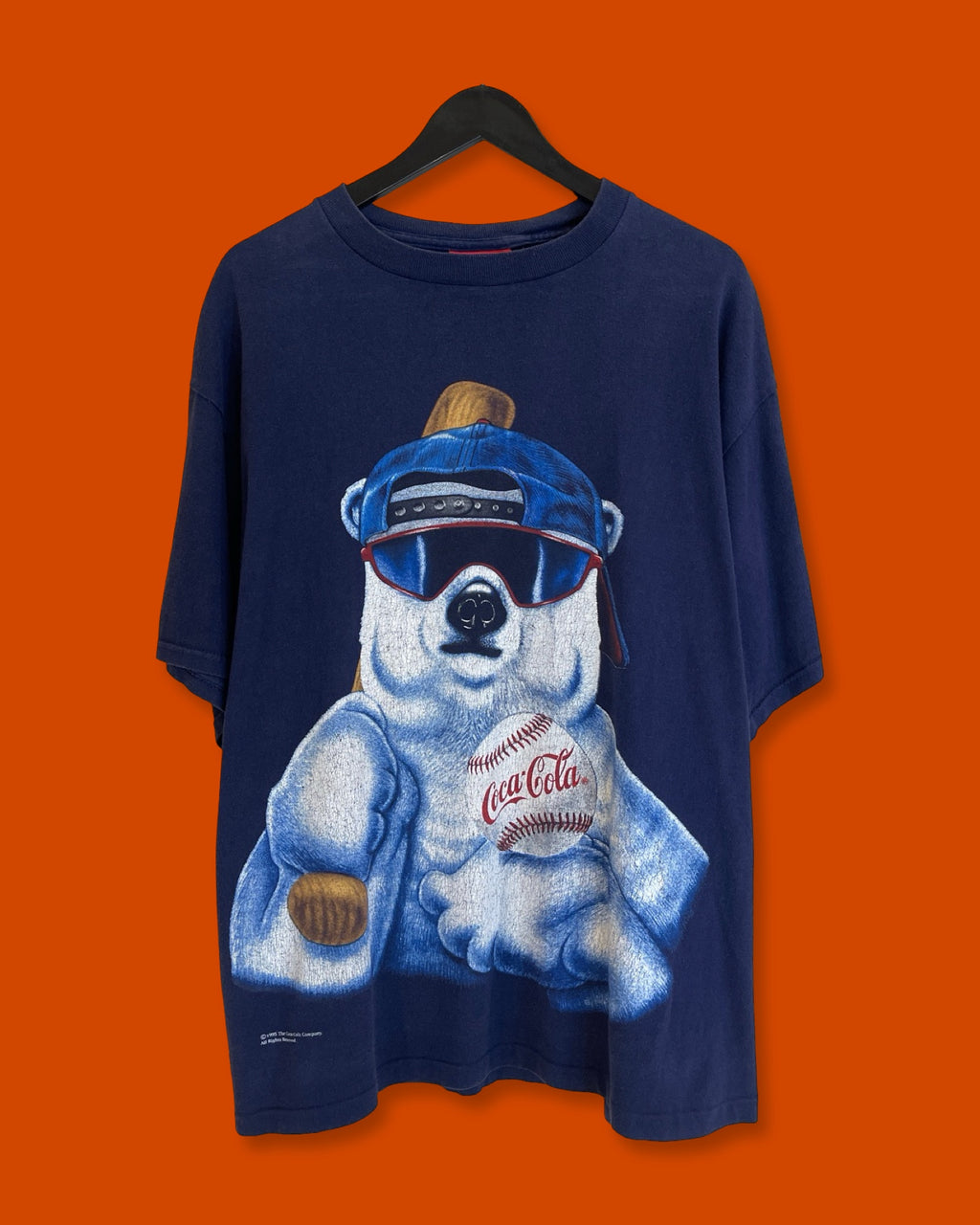 Vntg 1995 Coca Cola Polar Bear Tee (XL)*