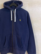 Ralph Lauren Navy Hoodie Jacket (Medium)*