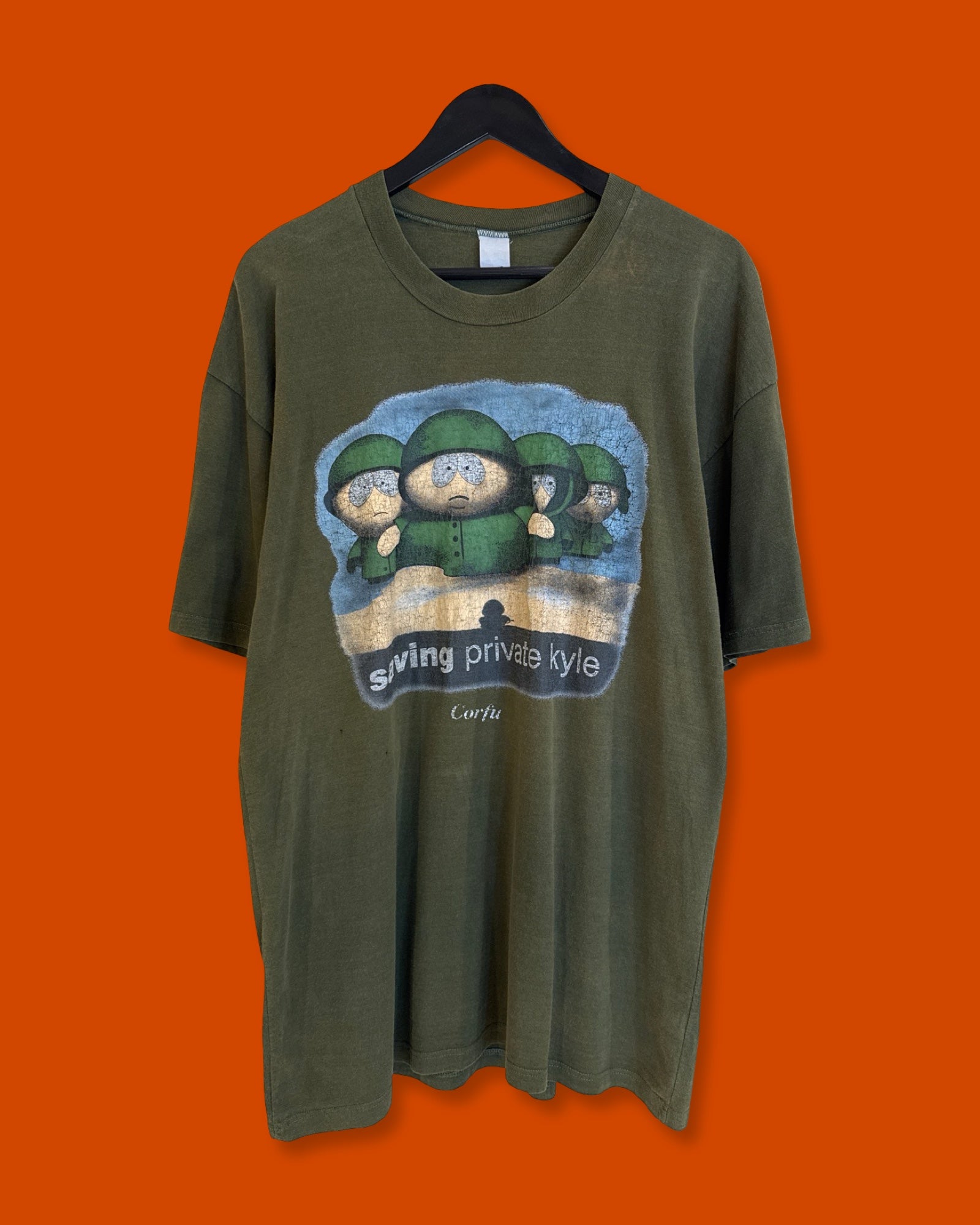 Vntg SouthPark Saving Private Ryan Parody Tee (Large)