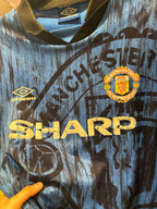 Vntg 1992-93 Manchester United Away Shirt (Large)