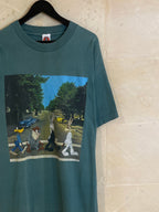 Vntg Looney tunes X Beatles Tee (Large)