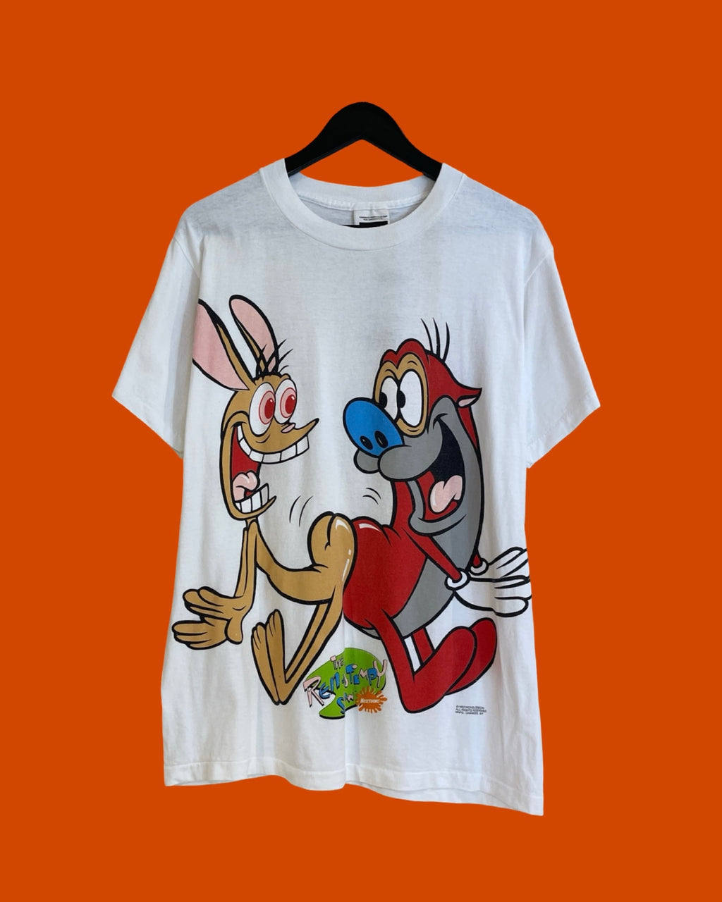 Vntg 1993 The Red & Stimpy Show Tee (Medium)