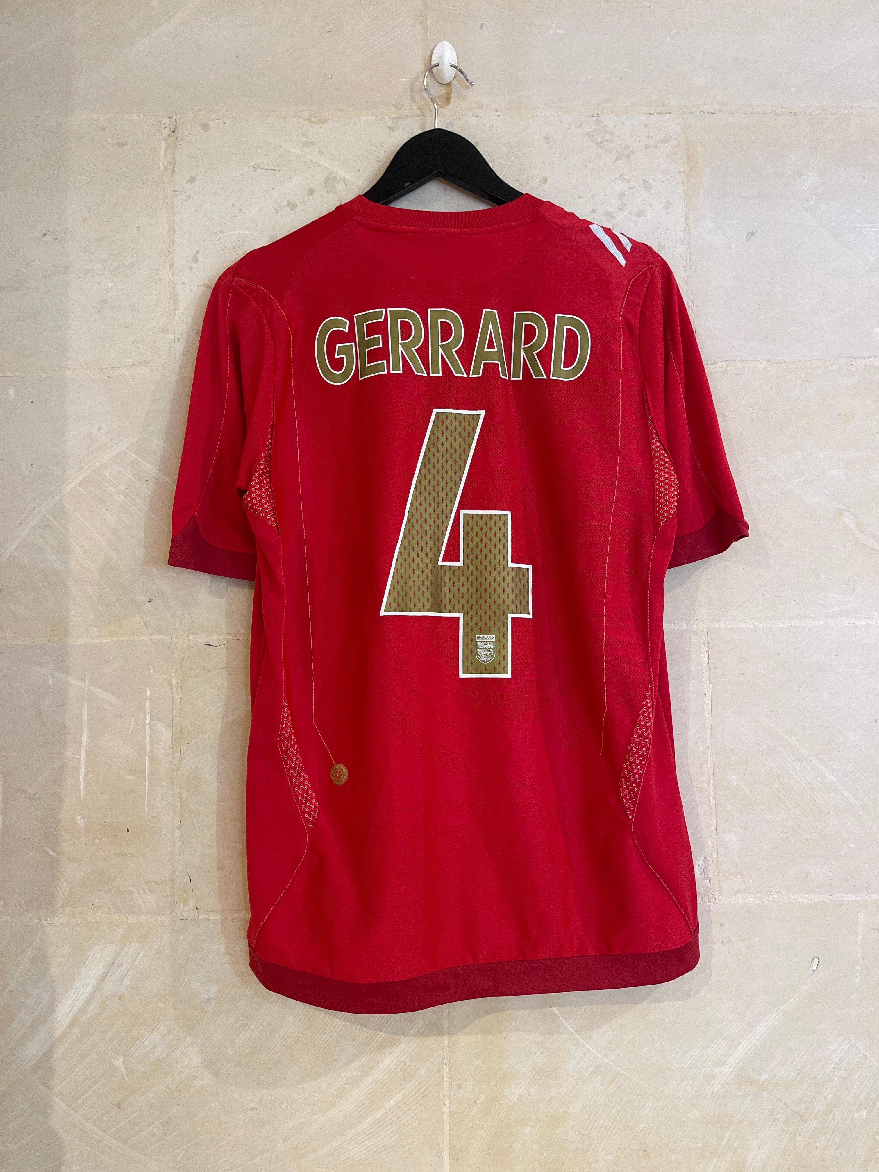 2006-08 England Away Shirt GERRARD (XL)*