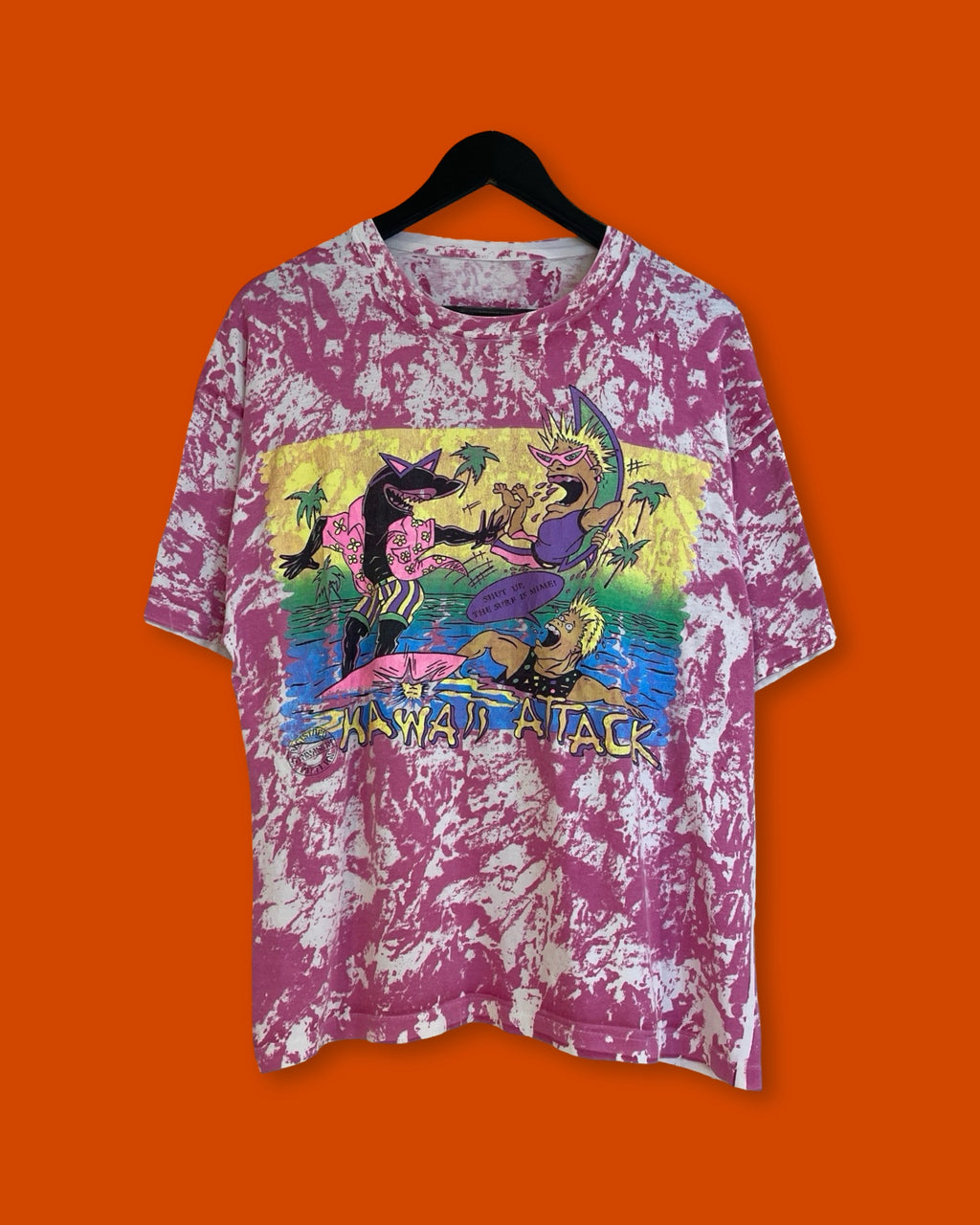 Vntg Hawaii Attack Tee (Fits Large)