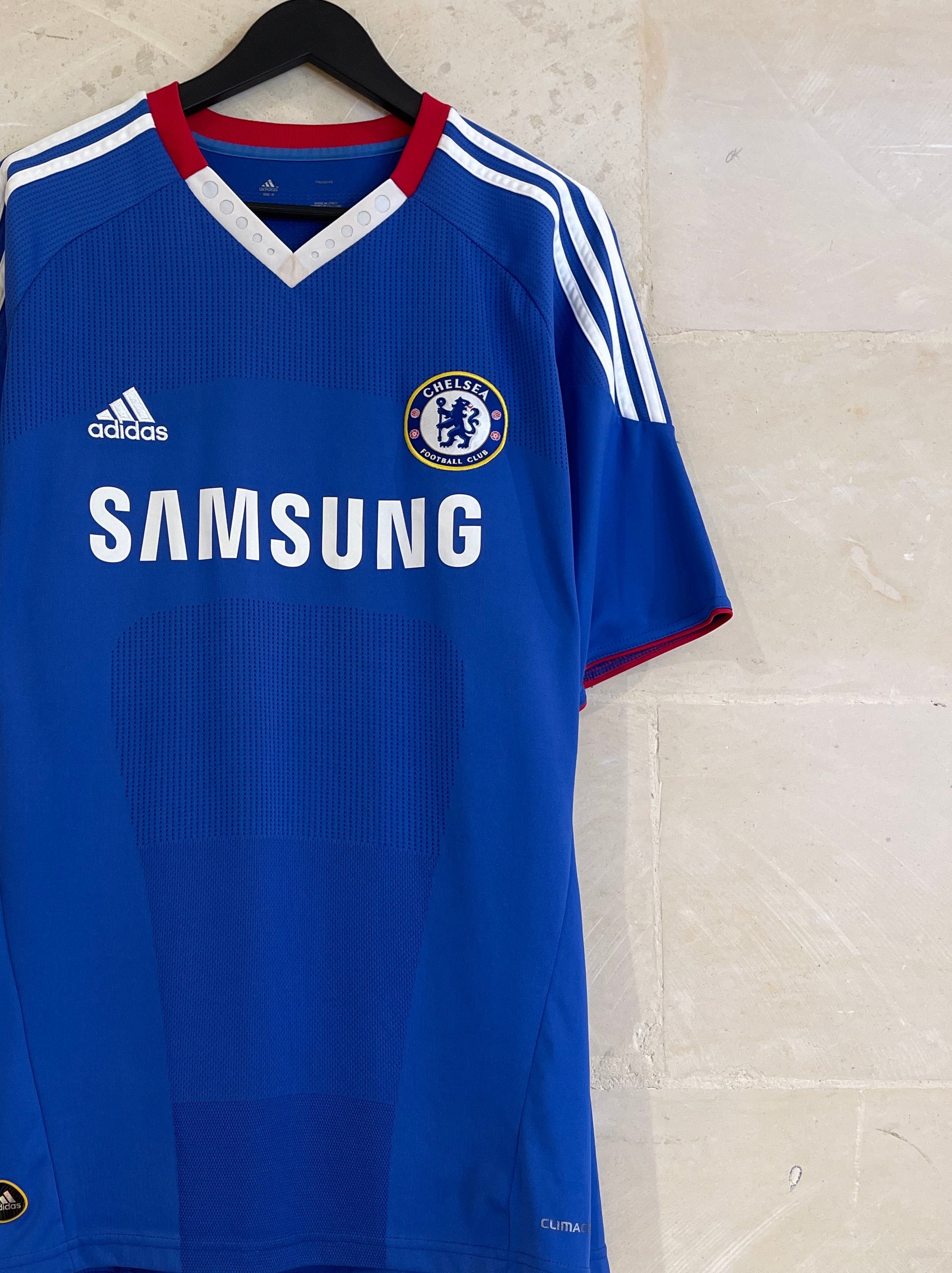 2010-11 Chelsea With Samsung Sponsor Home Shirt (Large)*