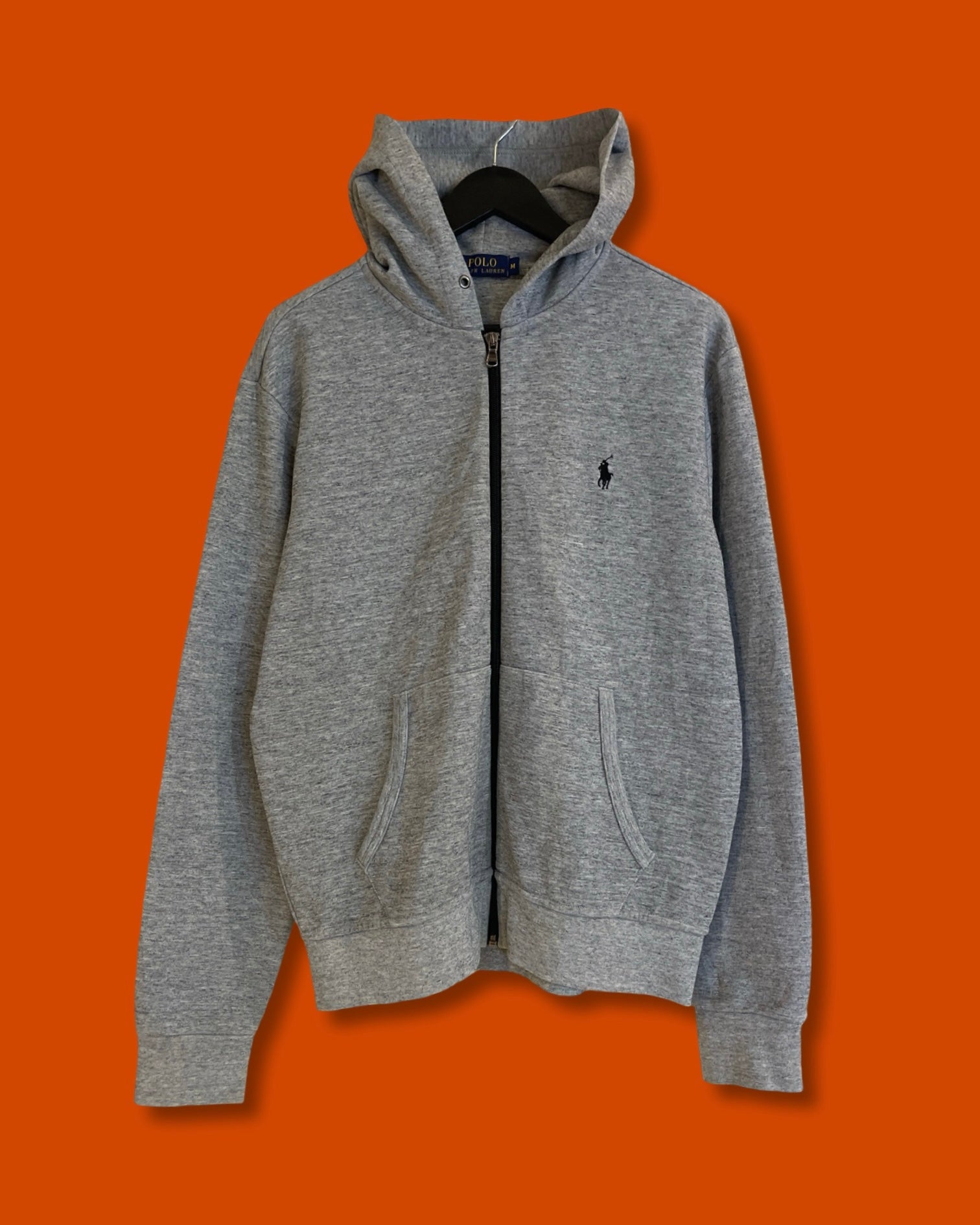 Ralph Lauren Dark/Gray Zip Hoodie Jacket (Medium)*