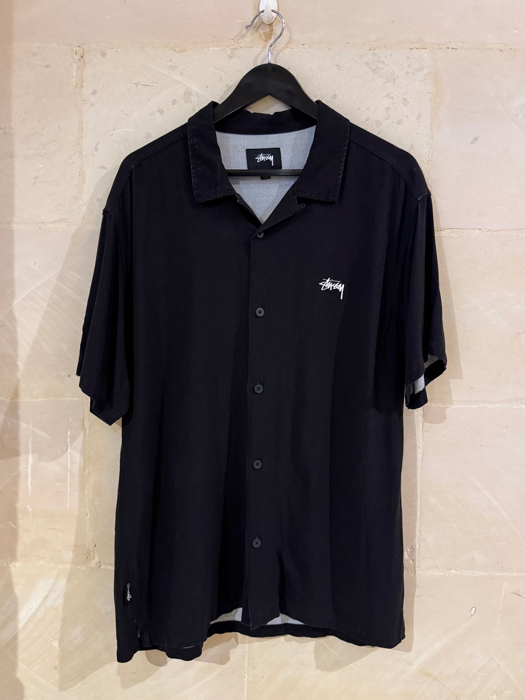 Stussy Flame Card Shirt (Fits Medium)
