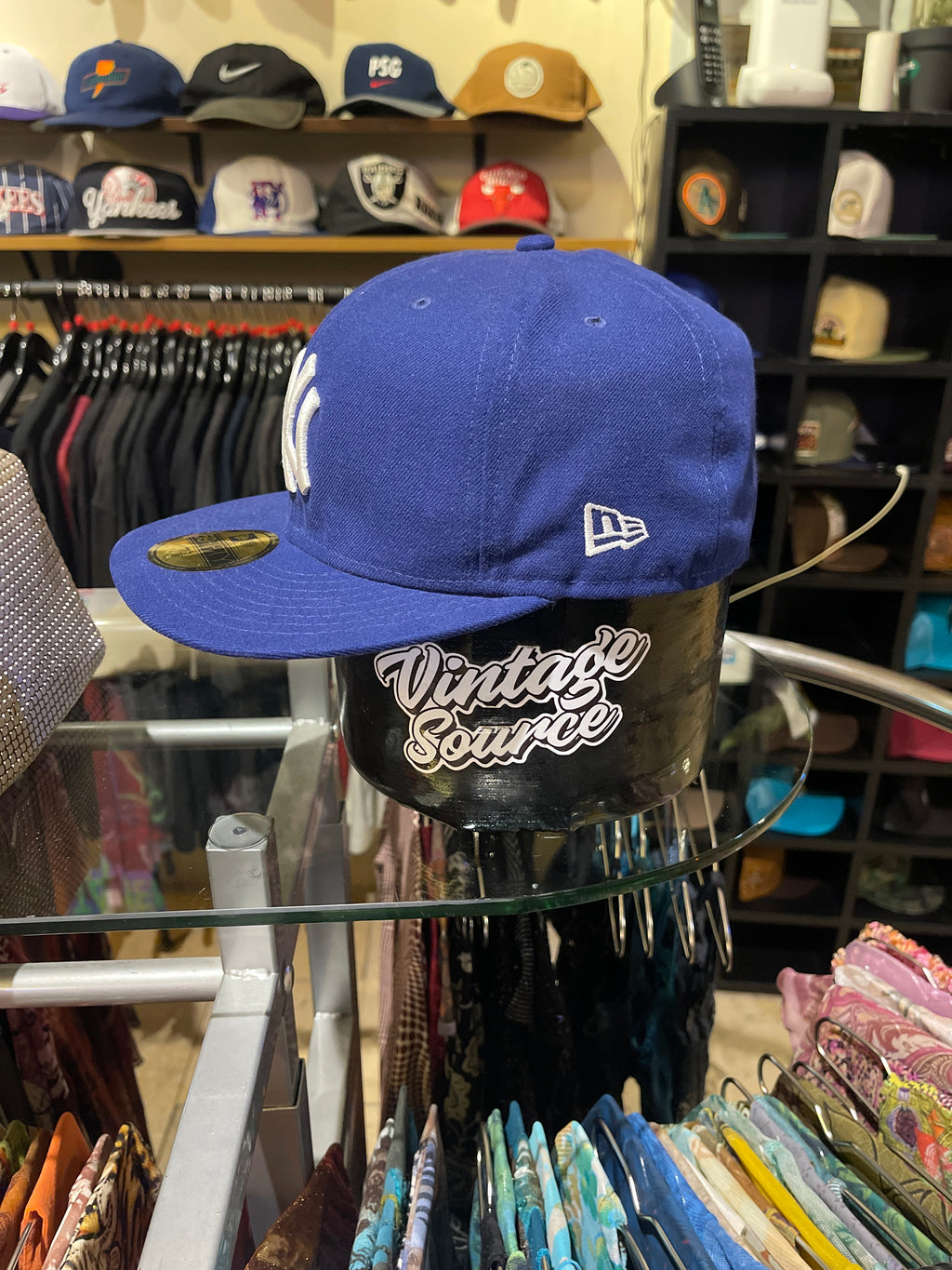 NY Blue Closed Cap (Size 7 3/8)